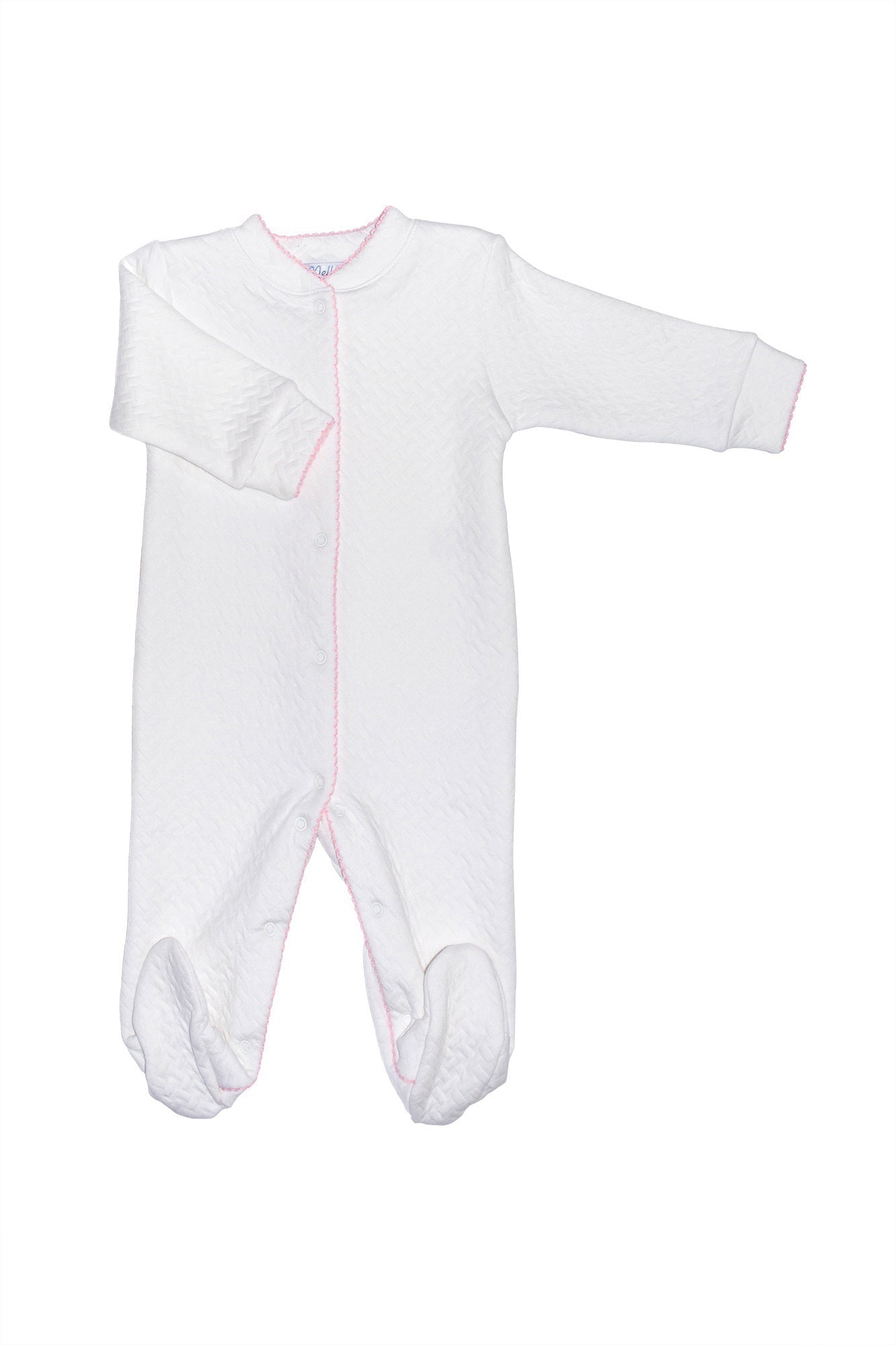 Image of Basket Weave Baby Footie